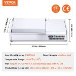 VEVOR Stainless Steel Pizza Prep Station 130W