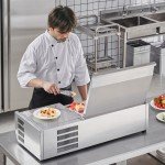VEVOR Stainless Steel Pizza Prep Station 130W