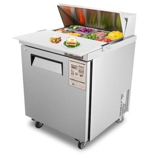 28" Commercial Salad Prep Table Refrigerator