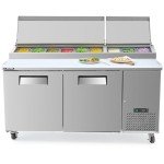 Wilprep 70" Commercial Stainless Steel Pizza Prep Table