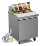 29" Stainless Steel Pizza Prep Table Fridge