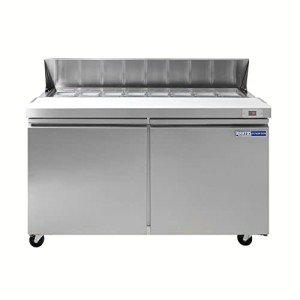 Kratos 61" Commercial Pizza Prep Table with 16 Pans