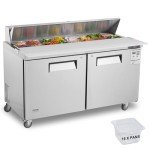 VEVOR 60" Stainless Steel Food Prep Table