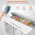 VEVOR 60" Stainless Steel Food Prep Table
