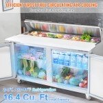 VEVOR 60" Stainless Steel Food Prep Table