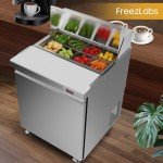 29" Stainless Steel Pizza Prep Table Fridge