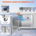 VEVOR 60" Stainless Steel Food Prep Table