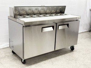60" Commercial Refrigerator Pizza Prep Table
