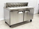 60" Commercial Refrigerator Pizza Prep Table