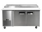 71" Refrigerated Pizza Prep Table with 8 Pans
