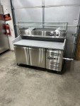 Italian Marble Top Pizza Prep Table 60”