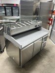 Italian Marble Top Pizza Prep Table 60”