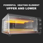 Countertop Electric Pizza Oven with Timer and Stone