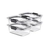 Rubbermaid Brilliance Glass Food Storage Containers Set