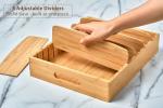 Umilife Bamboo Kitchen Cabinet Organizer for Lids