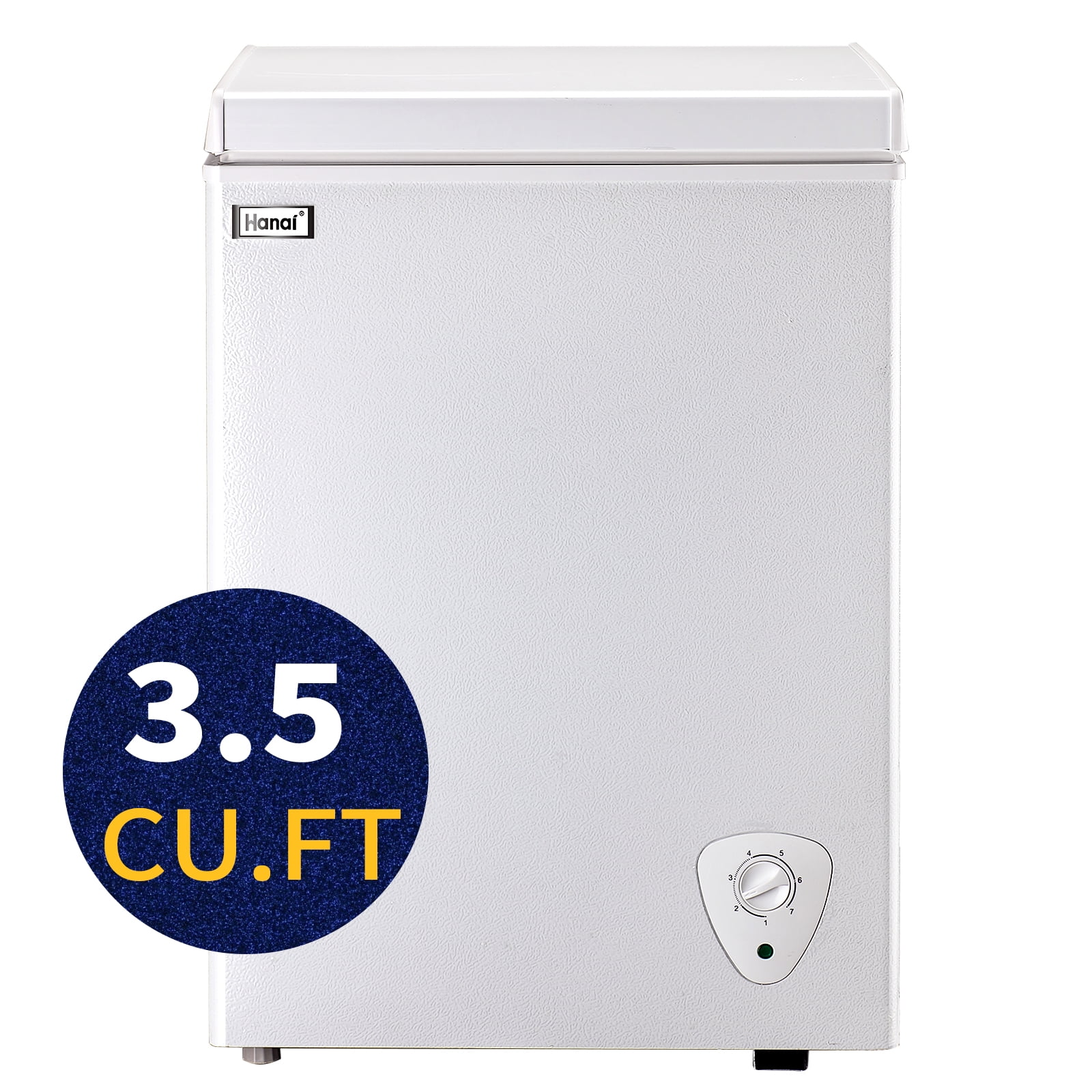 WANAI 3.5 Cu Ft Chest Freezer with Storage Basket