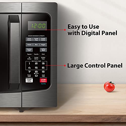 Toshiba 1.2 Cu. ft. Black Stainless Steel Microwave