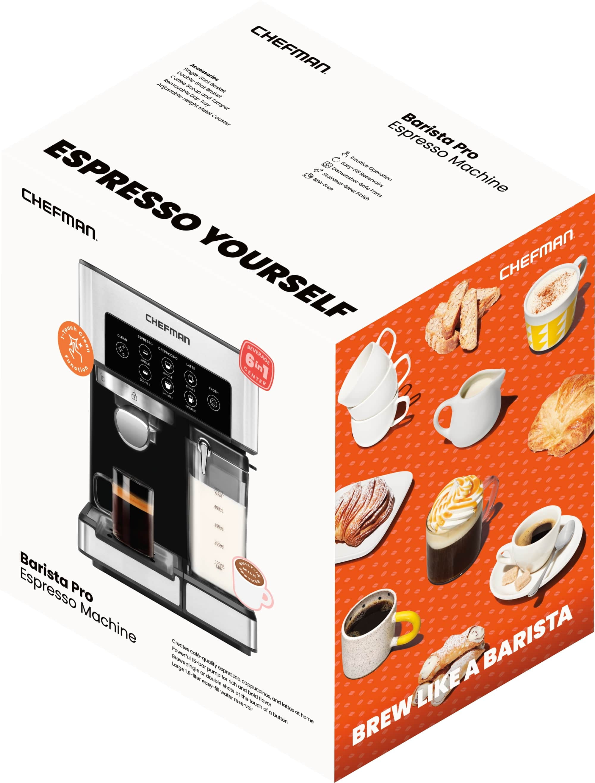 Barista Pro Espresso Machine for Cappuccinos & Lattes