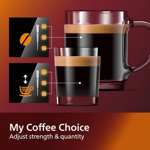 Philips Automatic Espresso Machine with Milk Frother, Black