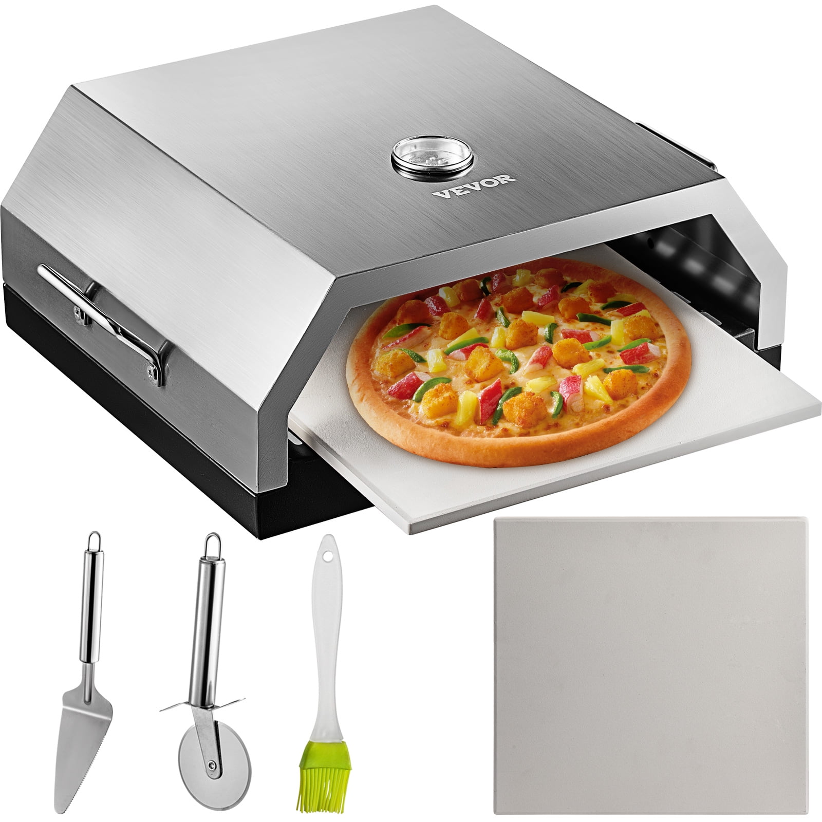 Portable Wood Fired Pizza Oven Stainless Steel Top