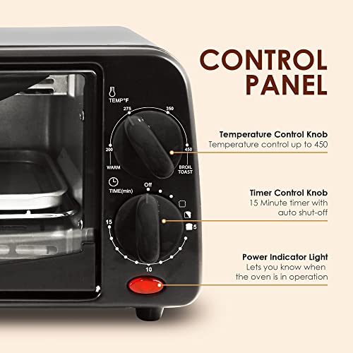 Elite Gourmet Toaster Oven with Timer & Accessories