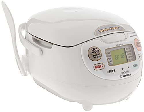 Zojirushi NS ZCC10 Fuzzy Rice Cooker White