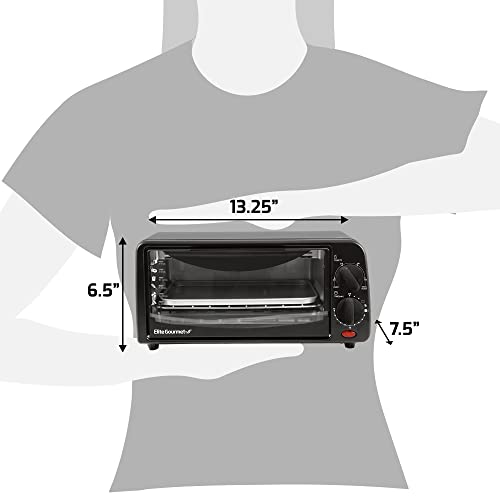 Elite Gourmet Toaster Oven with Timer & Accessories