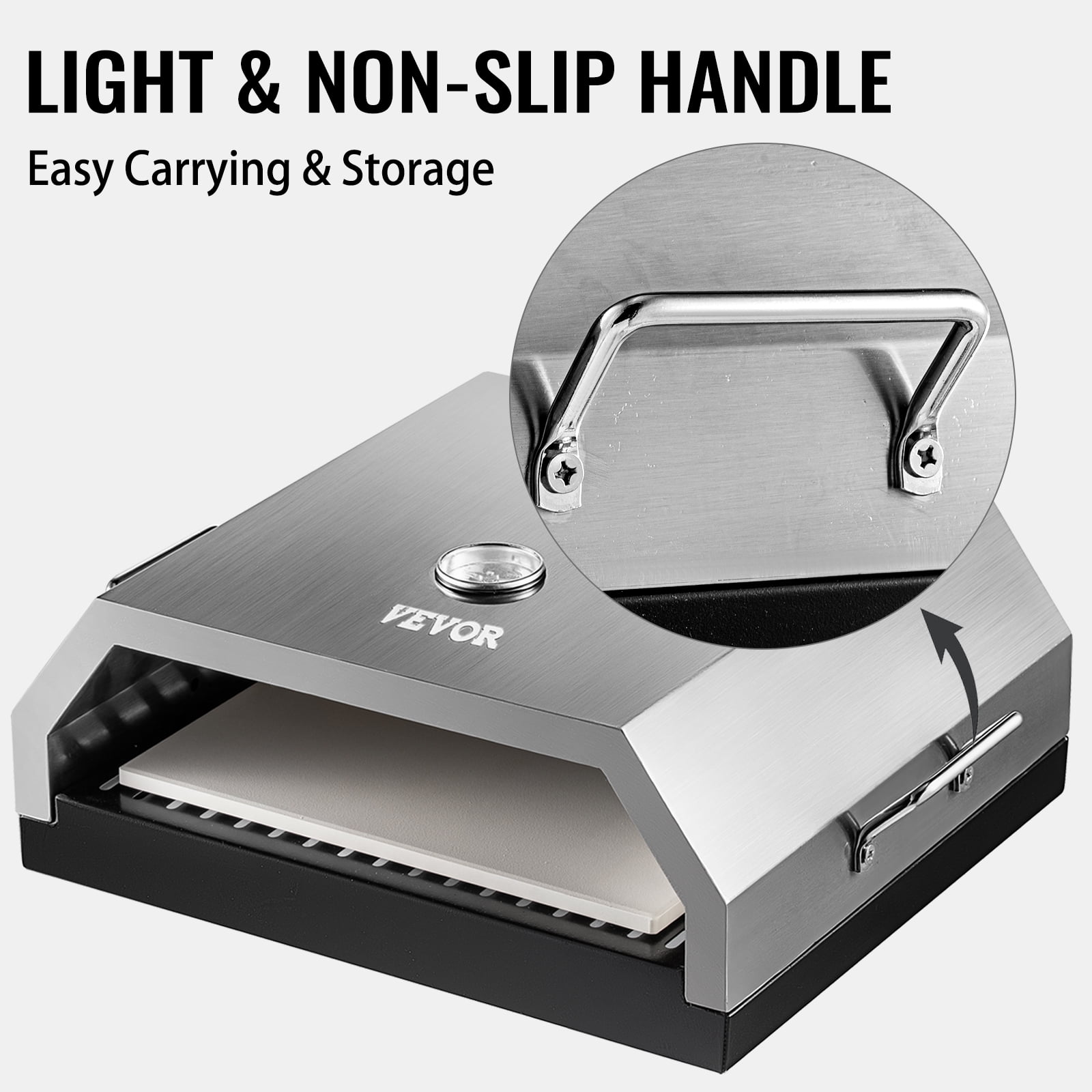 Portable Wood Fired Pizza Oven Stainless Steel Top