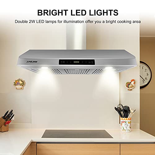 30-Inch J.Polaris Range Hood with Dual Motors
