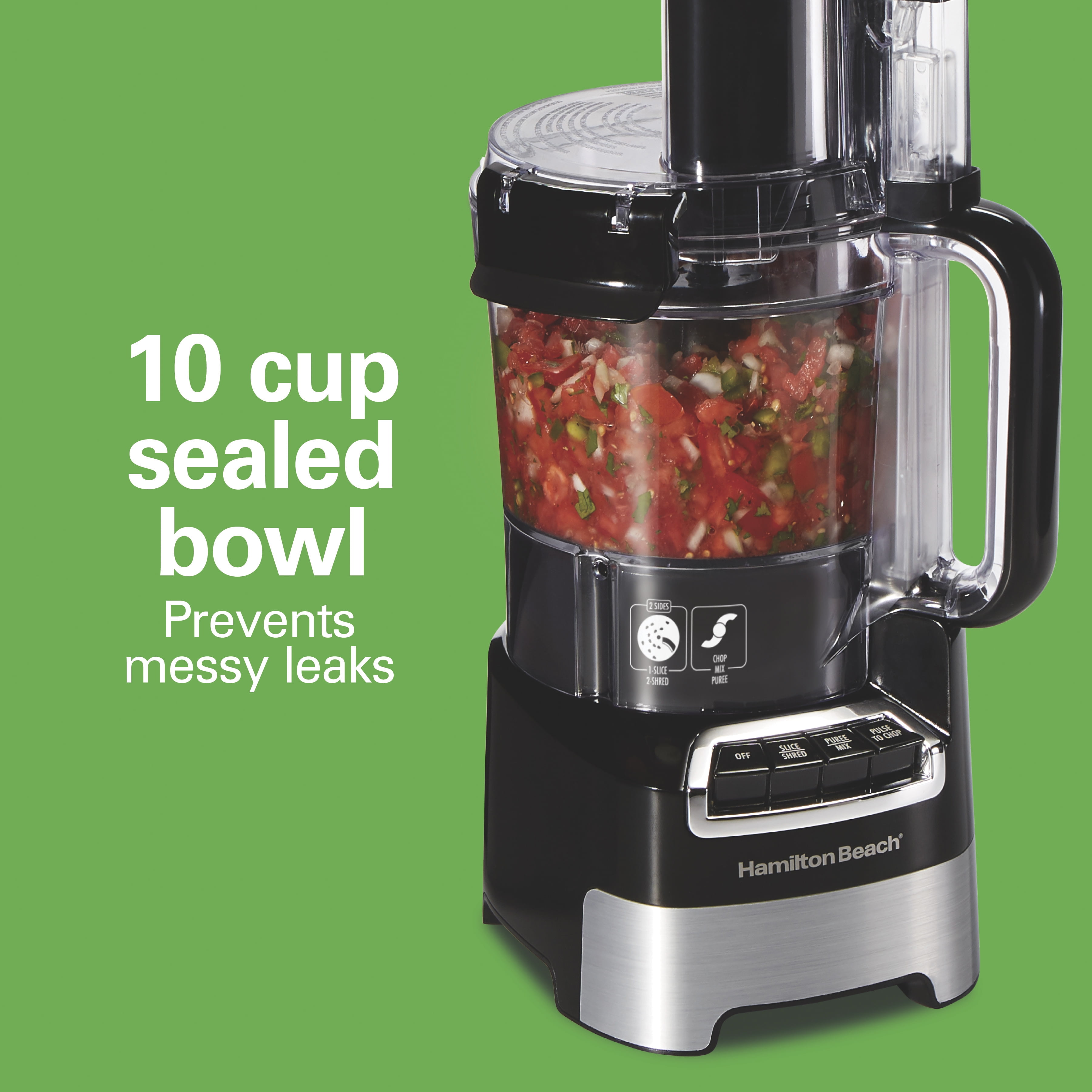 Hamilton Beach Stack & Snap 10 Cup Food Processor, Model 70723