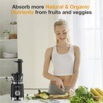 ORFELD Slow Masticating Juicer - Vegetable Fruit Extractor