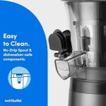NutriBullet Slow Juicer, GrayClearBlackMulti-color, Model NBJ50300