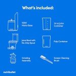 NutriBullet Slow Juicer, GrayClearBlackMulti-color, Model NBJ50300
