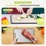 Double-Sided Titanium Cutting Board, 16”×11” Size