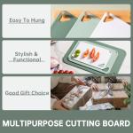 THETCHRY BPA-Free Plastic Cutting Board Set of 3