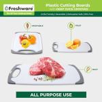 Freshware 3-Pack Cutting Boards with Juice Grooves