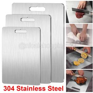 Double-Sided Stainless Steel Cutting Board