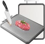 Double-Sided Titanium Cutting Board for Kitchen Camping