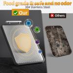 Double-Sided Titanium Cutting Board for Kitchen Camping