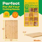 Extra Large Bamboo Cutting Board with Juice Groove