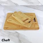 Cheft 3-Piece Bamboo Cutting Board Set