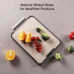 Double-Sided Titanium Cutting Board for Kitchen Camping