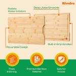 Extra Large Bamboo Cutting Board with Juice Groove