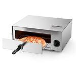 Stainless Steel Electric Pizza Oven with Auto Shut-off