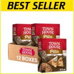 Oven-Baked Everything Pita Crackers, 12 Boxes