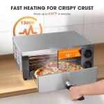 WeChef 1300W Electric Countertop Pizza Oven