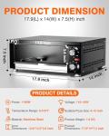 PYY Indoor Electric Pizza Oven for Home Use