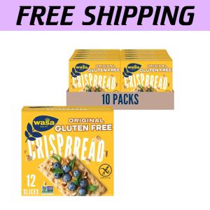 10 Pack Gluten Free Crunchy Crispbread Crackers