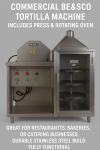 BE&SCO BETA 900 Tortilla and Pita Press Combo