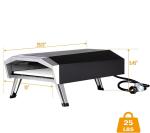 Portable Propane Pizza Oven with 13" Stone